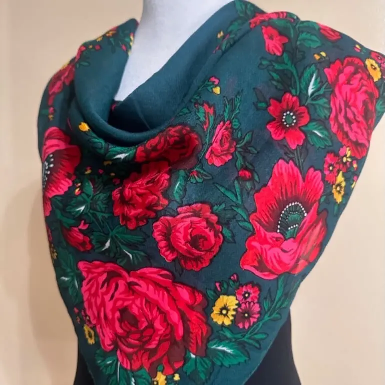 Quialanita Pañuelo estampado con flores talla chica para Mujer