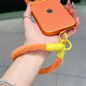 Plush Lanyard | Rainbow Phone Strap | Bag Charm | Key Cord | Trouser Accessory | Stylish Anti-Loss Keychain | Wrist Strap