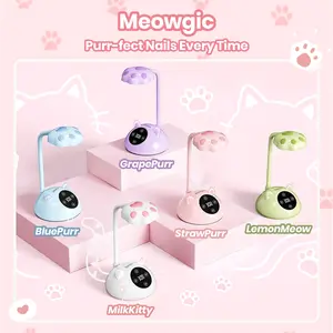 Beetles Gooseneck UV Nail Lamp - Meowgic LED Nail Lamp UV Light for Gel Nails Smart Sensor Nails Dryer for Fast Curing  DIY Salon Manicure Art Tools, Mother's Day gift Spring Nail Taste of Spring