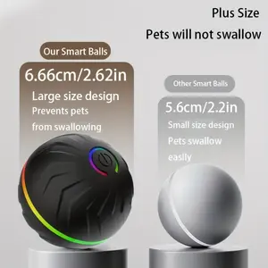 Smart dog toy, featuring random rolling and jumping functions, equipped with dazzling lights, suitable for various environments, including: wooden floors, tile floors, lawns, and carpets