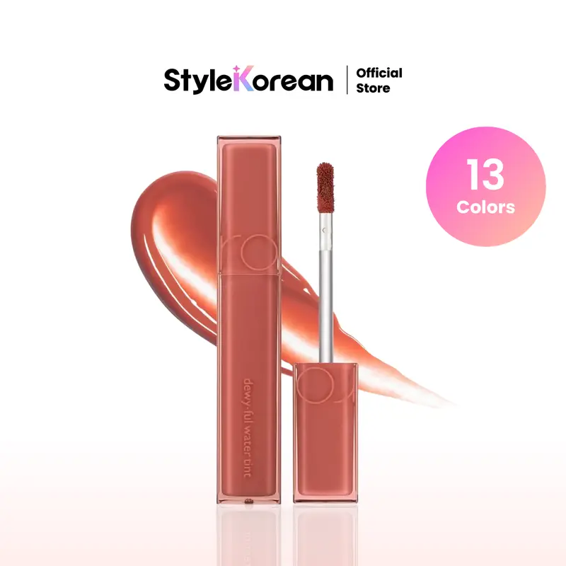 [Rom&nd] Dewyful Water Tint (13 colors), Watery Glossy Lips Long-lasting High Pigmented, Romand, Rom and, korean makeup, k beauty makeup, korean lip tints, korean lippies Cherry Lipgloss Lipstick