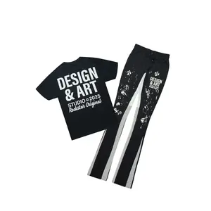 Damone Black/White T-Shirt/Super Stacked Track Set