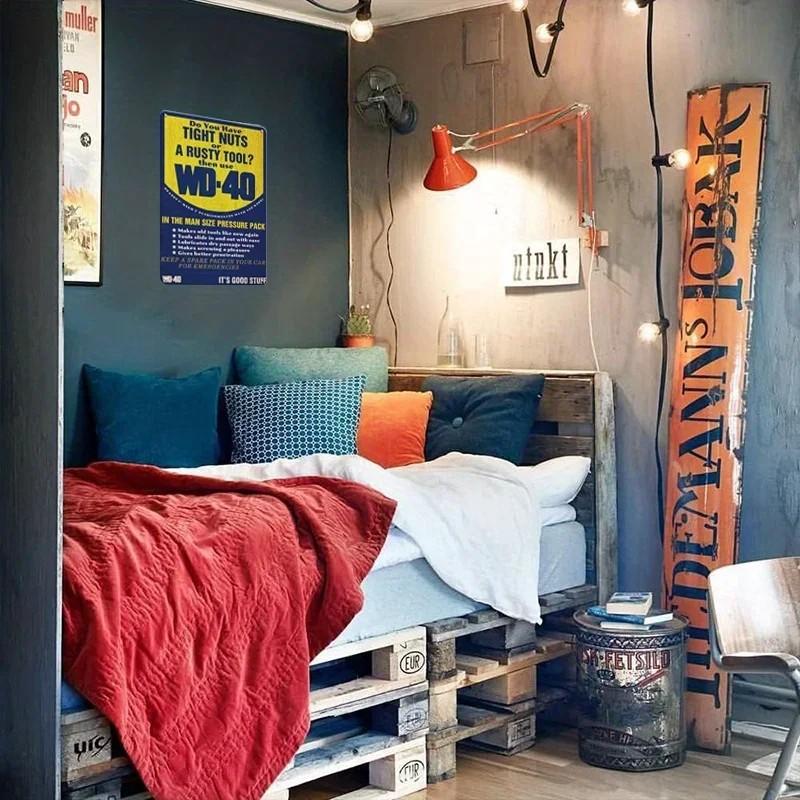 12x8 Inch Funny Man Cave Garage Sign Do you have tight nuts or rusty tools Vintage Metal Sign for Home and Garage Wall Decor