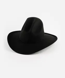 Rendon Gus Crown Black Hat with Curved Brim and Classic Design