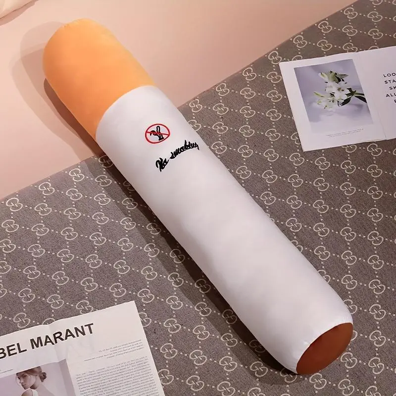 cigarette decorations Cigarette Shaped Plush Toy, Soft Stuffed Cigarette Plushie, Simulated  Cigarette Toy, Cigarette Pillow for Room, Birthday Gift, Home Decoration