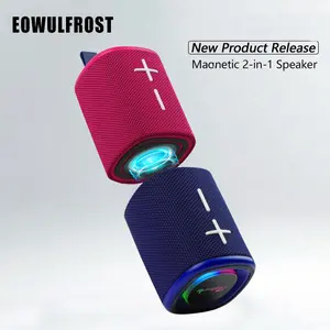 2-In-1 Magnetic Split Wireless Speaker, Dual Portables, 20w Stereo Sound, Wireless V5.3, 24h Playtime, Home & Outdoor Use