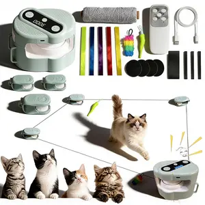 Abs Cat Chaser Toy, Remote Control Variable Speed, Rechargeable Sound Effect, Electric Cat Chase Toy for Cats
