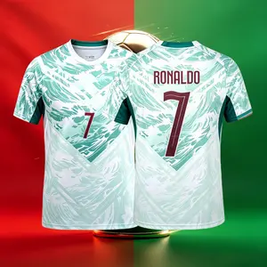 2026 Portugal National Home Away 7# Cristiano Ronaldo Short And Long Sleeve Soccer Jersey Fans Version Breathable