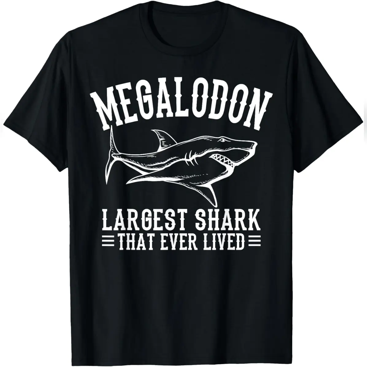 Megalodon Largest Shark That Ever Lived T-Shirt Smooth Cotton T-Shirt