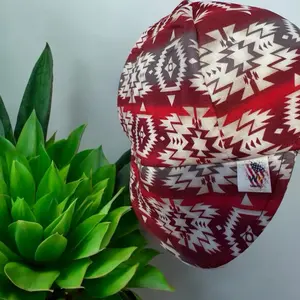 Red Tribal Welding Cap