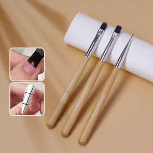 Nail Art Brush Set, Wooden Handle Nail Polish Applicator, Professional Manicure Tools, Essential Beauty Essentials, Perfect Gift Idea