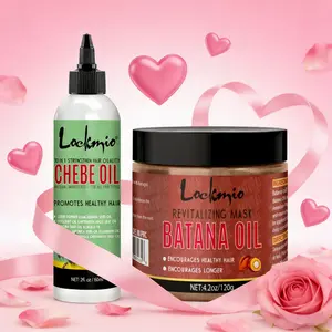 Batana Oil Conditioner & Chebe Essential Oil, 2 Counts/set Deep Moisture Scalp Massage Suitable for All Hair Types Moisturize Dry and Frizzy Hair To Make It Supple and Easy To Carry Around