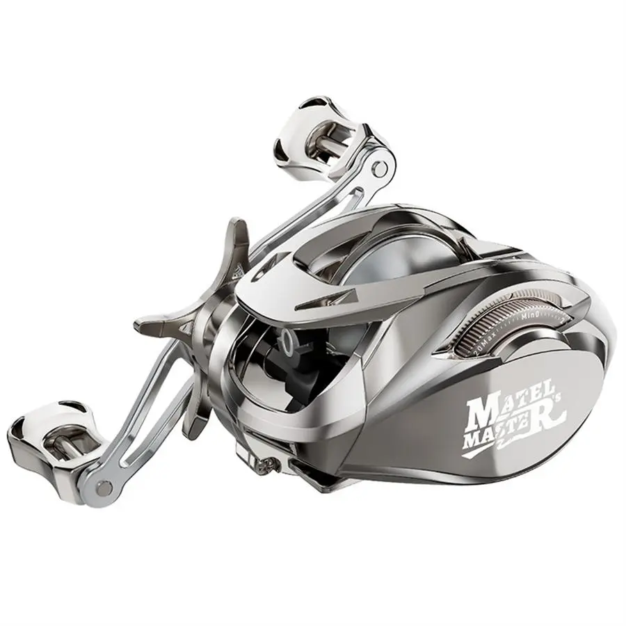 Aluminum Alloy Baitcasting Fishing Reel -6.3:1 Gear Ratio, Lightweight Baitcaster, Perfect for Saltwater & Freshwater Fishing, Essential Fishing Accessory