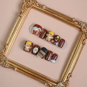 【FINAL SALE!】Lunasun Nails Cute Short Nails High-Quality PressOn Nail Art Nail Care