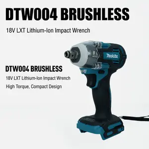 Makita DTW004 18V Brushless Impact Wrench, 630Nm Max Torque, 0-4000IPM for Heavy Duty Bolting tool kit set