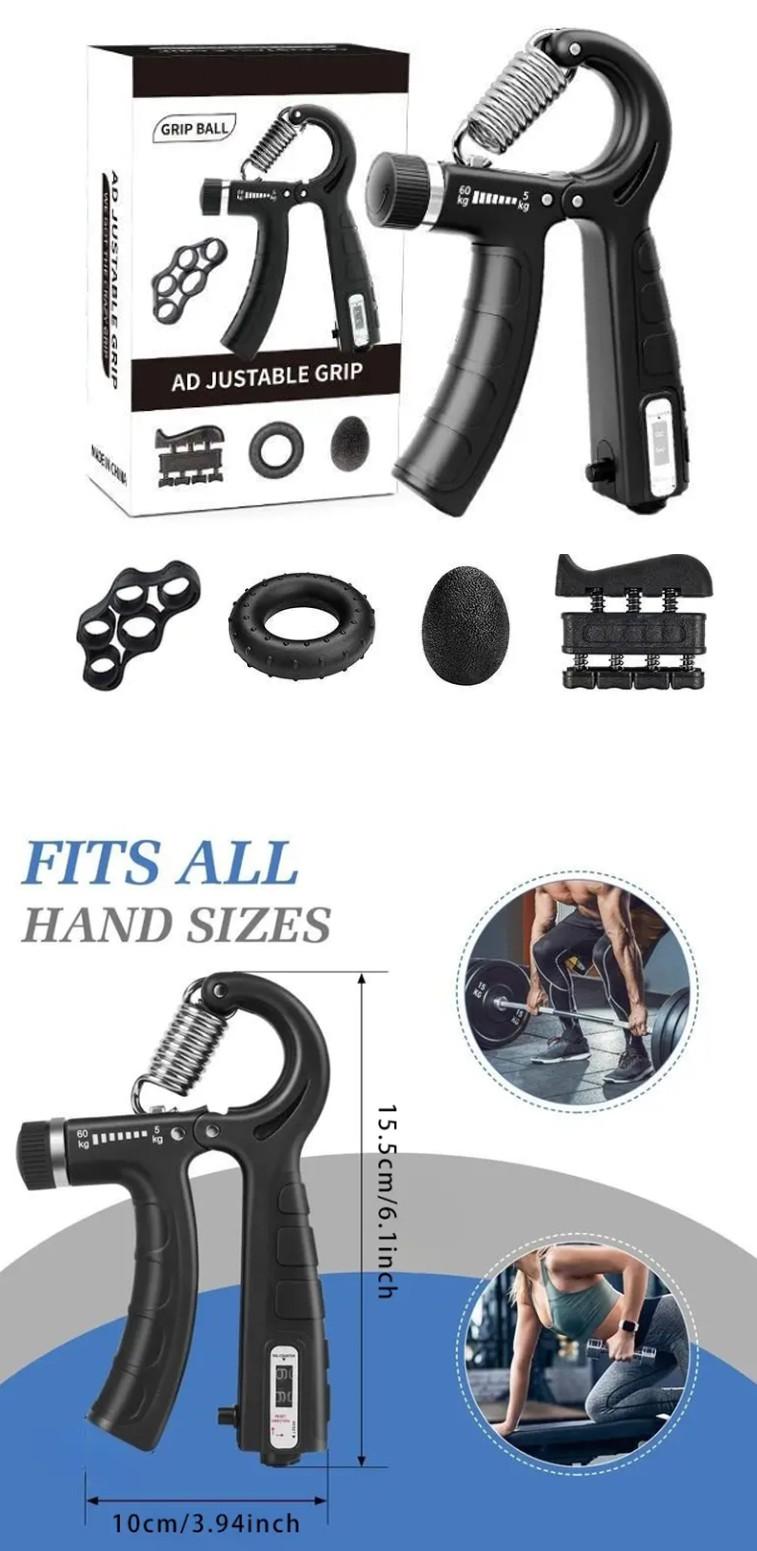 Adjustable Resistance Hand Grip Strengthener, Forearm Veins Trainer, Home Gym Fitness Equipment for Athletes and Great Father's Day Gift