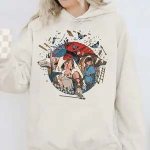 Princess Mononoke Shirt, Sweatshirt, Hoodie, Studio Ghibli Shirt, Mononoke Shirt, Studio Ghibli Gift Shirt, Y2K Shirt
