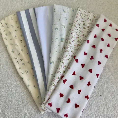 Women Floral Print Headband Set, 6-Piece Fashionable Floral Hairband Accessories, Summer Hair Accessories, Stylish Women's Accessory for Daily Wear & Special Occasions, Flower Headbands, Boho Stretch Headbands