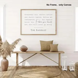 The Sandlot Movie Quote Canvas Painting without Frame, Wall Art for Living Room Bedroom Office, Home Decor, Room Decor, No Frame, Poster, Modern Home Decoration