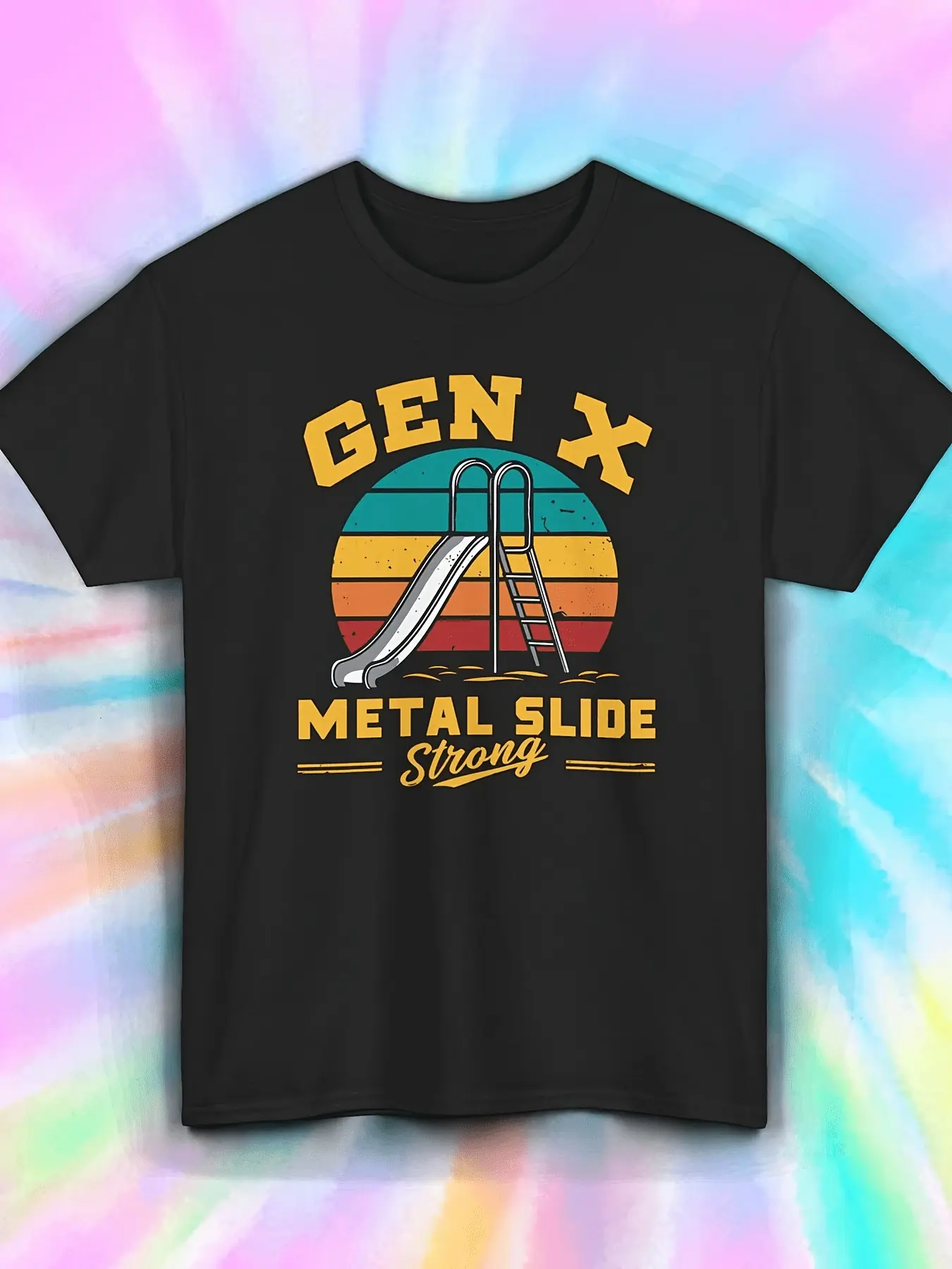 Gen X Metal Slide Strong Shirt Funny Retro Playgro
