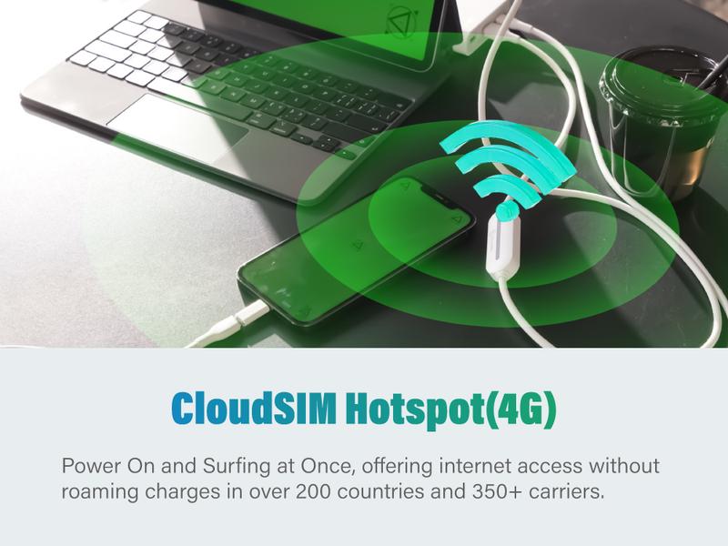 Product Introduction of Data Plan Required | Type-C Cable | GlocalMe UniCord 3-in-1 Data Cable & 65W PD Wall Charger with 4G LTE Hotspot – Register to Get 1GB/Month for 3 Months 7