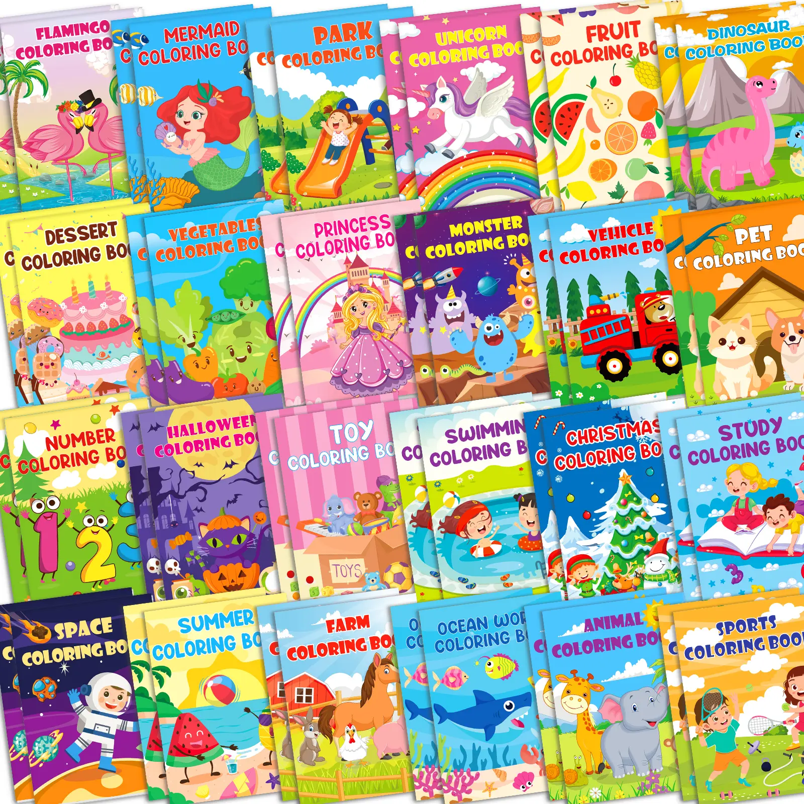 48Pcs Mini Art Coloring Sets for Kids , Bulk Gift Items, DIY Painting Supplies, Party Favors for Activities & Creativity