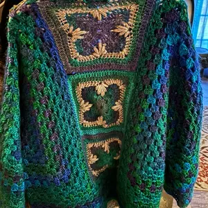 Blue Lagoon Crochet Cardigan size L/XL