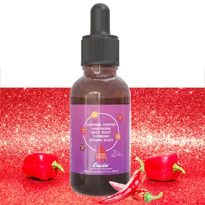 【Oussiu】Cayenne Pepper supplement drop - Herbal Supplement for Health Support, Antioxidant Benefits, Natural Healthcare - 60ml Turmeri Curcumin Dietary Fitness Edible vitamin