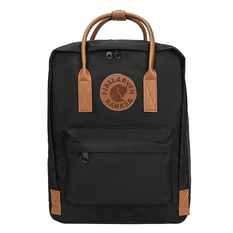Fjallraven Kanken No.2 Backpack 16L Leather Handle Water Resistant G‑1000 Daypack for 15‑inch Laptop School Travel
