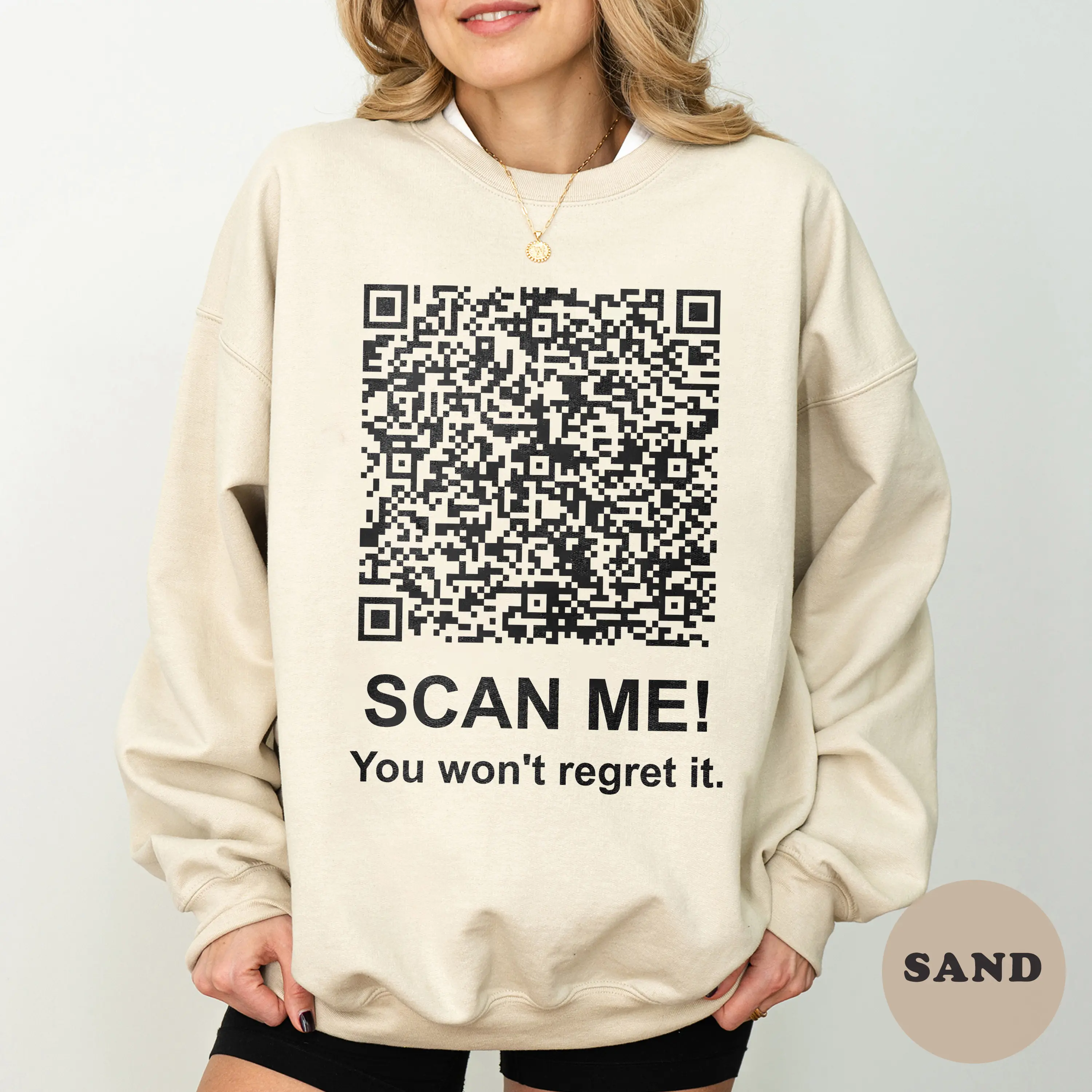 Trump Dance QR Code Sweatshirt, Viral Trump Dance YMCA Shirt, Qr Code Trump Dance Prank Sweater, Trump MAGA Election 2024