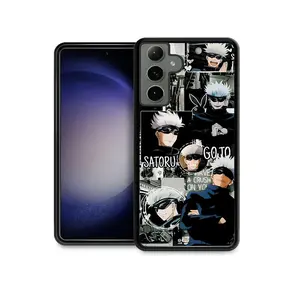 Cartoon Manga Anime Jujutsu Kaisen Gojo Satoru Phone Case for Google Pixel 9 8 7 6 Pro XL 6A 7A Black Case Soft Cover