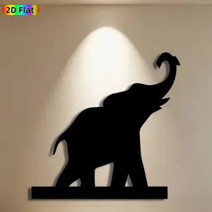 1pc Elephant Metal Wall Art, Majestic Elephant Statue Mural, Ideal Gift for New Year, Easter, Animal Decor Enthusiasts, Weather-Resistant Metal Wall Decor Wall Sculptures, Perfect for Indoor Wall & Outdoor Fence Elephant Enthusiasts