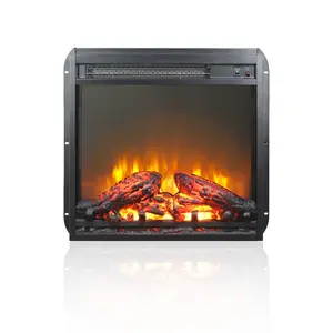 18" Ultra Thin Fireplace Insert – Fits TV Stand or Fireplace Cabinet. Double Safety Protection – Overheat Cutoff + Fuse. Realistic Log Set. CSA/UL Certified