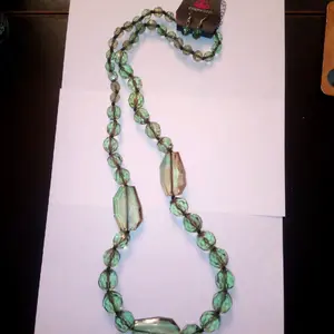 Avocado Green Acrylic Necklace