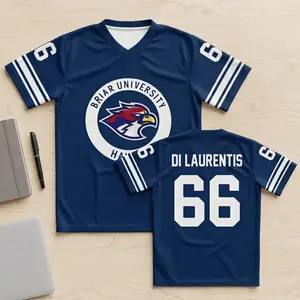 Navy 66 Laurentis Mesh Football Jersey Shirt,  Briar Uni Game Day Athletic Streetwear, Campus Style Fan Inspired Sports, Book Lover Gift, Graham fans Shirts