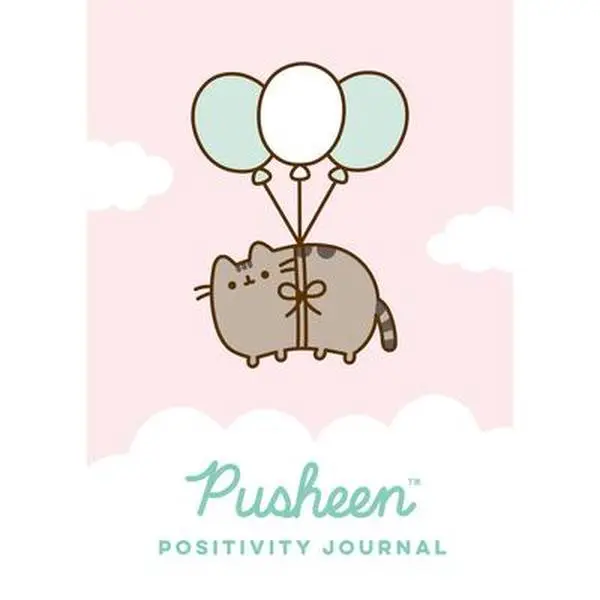 USED Cute Pusheen Positivity Gratitude Notebook by Claire Belton - Hardcover, English, 0.7 lbs