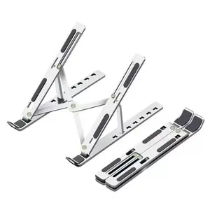 Aluminum Alloy Laptop Stand Cooling Heightening Rack Gaming Laptop Tablet Universal Foldable Portable Stable usb  3 usb-c hub mouse  pad  gamer Portable Gaming Laptop Cooling Pad base  para  laptop mobile stand laptop bed desk