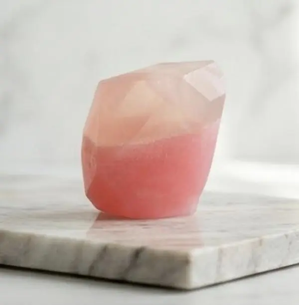 Rose Quartz Soap, Gemstone Soap, Wedding Favor, Birthday Favor, Crystal Soap, Pink Soap, Geode Soap