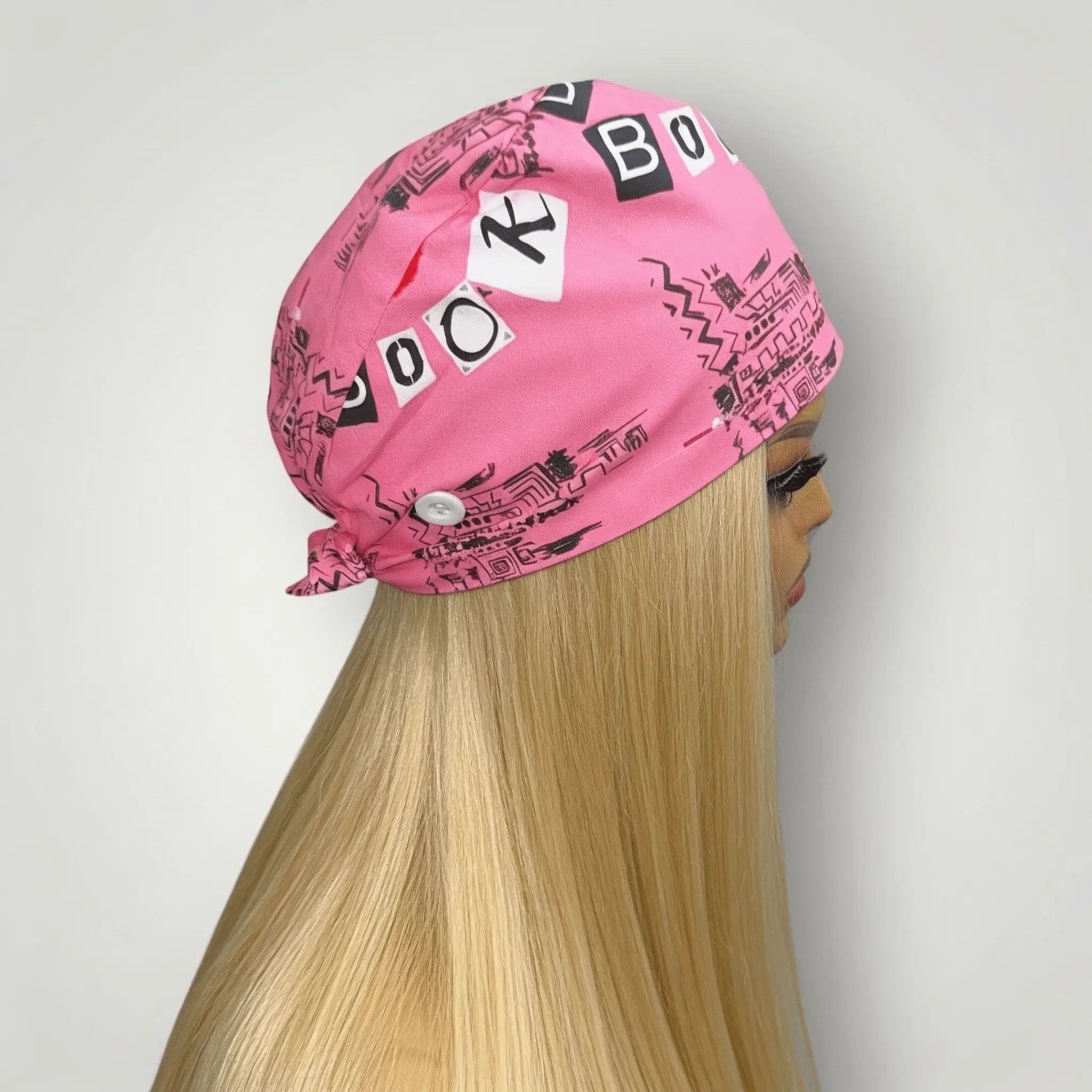 Burn Book Pretty in Pink Scrub Cap