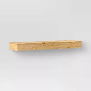 Threshold Modern Wood Wall Mounted Shelf Storage Floating