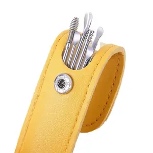 6pcs Stainless Steel Ear Wax Removal Tool Set Spiral Rotating EarPicking Spoon Ear Picker Spoon For Cleaning Collecting Ear Wax Earwax Removal Kit Ear Wax Removal Kit