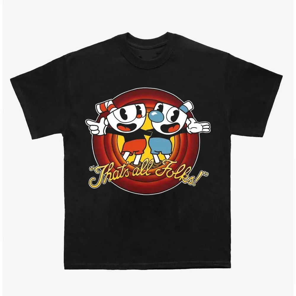 The Cuphead Show! T-Shirt, Vintage Cartoon Graphic Tee, Retro-Inspired Streetwear Shirt for Animation Fans