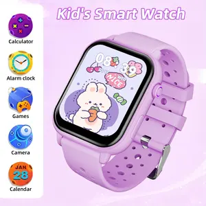 Kids Smart Watch, 1.83 HD Screen, Message Reminder, Remote Camera, Weather Forecast, Multiple Fun Mini Games, Custom Fun Watch Faces, Music Control, Pedometer, Alarm Reminder, Calculator, Top Holiday, Children's Day & Birthday Gift for Kids