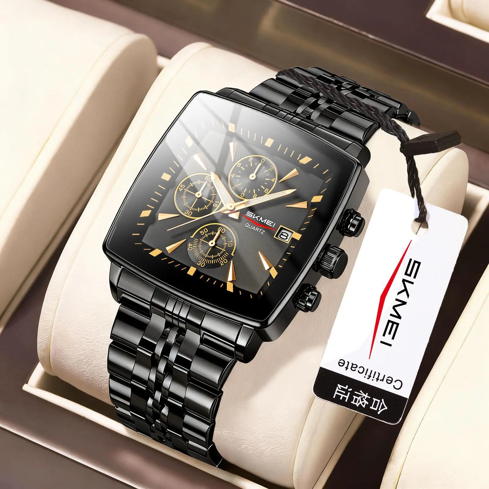 Black shell gold needle