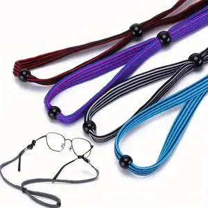 4 Pcs Eye Glasses String Holder Straps Sunglasses Anti Slip Rope Sports Elastic Eight Character Buckle Glasses Rope Fashion Accessories