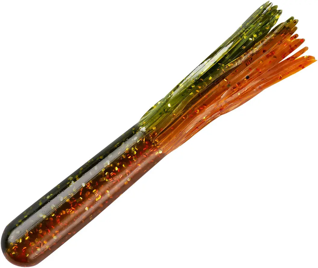 YUM Tube Fishing Artificial Lure, 4-in Standard Size Tube Shape, 6-Pack Soft Plastic Lure Great for Bass, 4 Inch, Lures