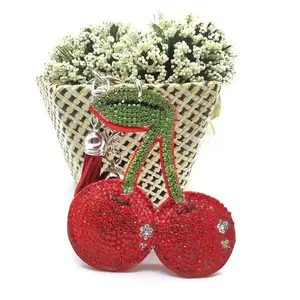 Trendy Rhinestone Bag Charm Cute Kawaii Keychain Accessory for Handbags and Backpacks