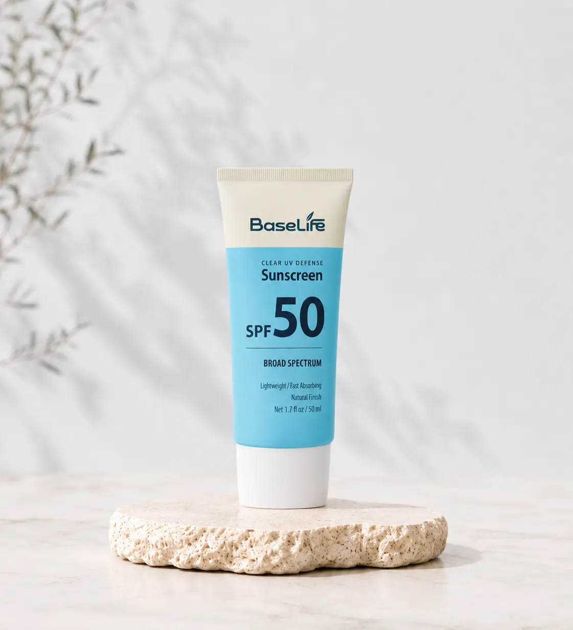 BaseLife Clear UV Defense SPF50 Invisible Sunscreen
