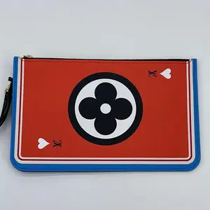 Pre-owned Louis Vuitton Coated Canvas Clutches & Wristlets Preloved Game On Neverfull Large Pouch 86G39YR 031824 P