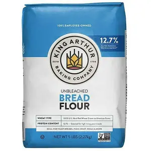 Trending on TikTok King Arthur Unbleached Bread Flour 5 lbs Non-GMO Project Verified Certified Kosher No Preservatives Ideal for Baking - Bake